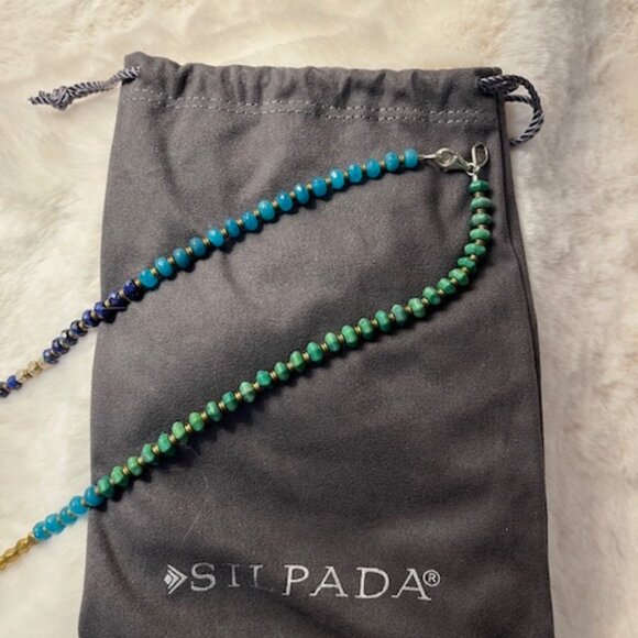 Silpada Two-Tone Metal & Multi-Stone Statement Necklase - Picture 5 of 5